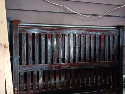 California king wood frame