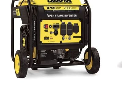New Champion Power Equipment 100520 8750-Watt DH Series Open Frame Inverter Electric Start