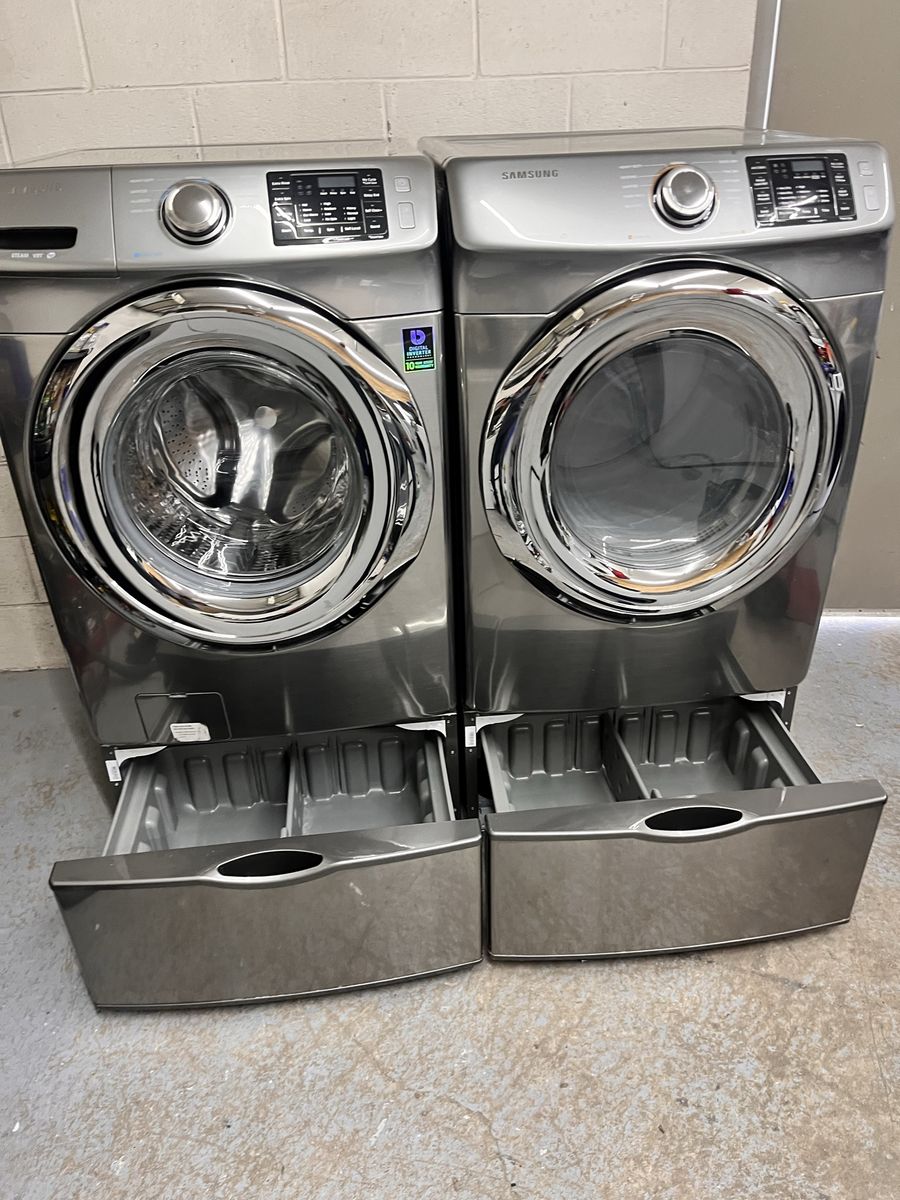 Samsung stainless washer and dryer set