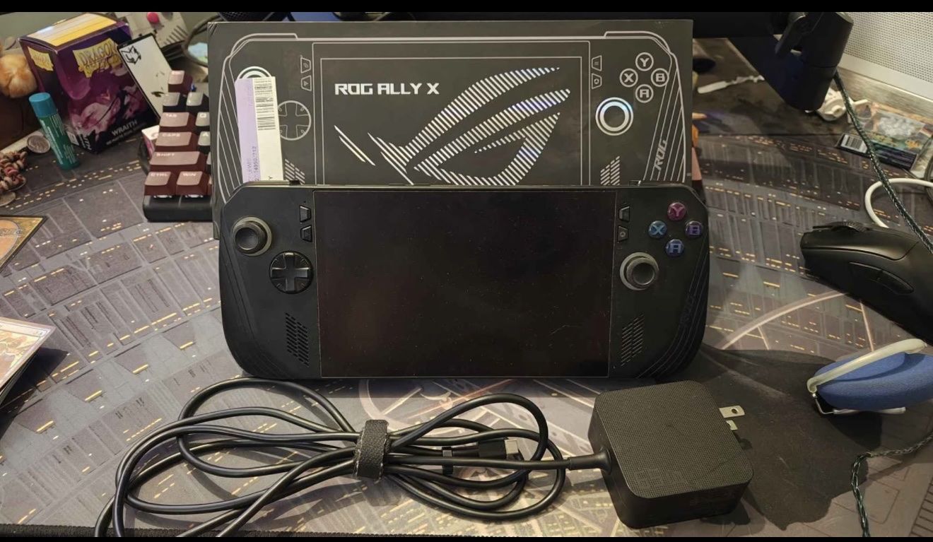 ASUS ROG Ally X Handheld Gaming PC Console with Power Adapter and Box