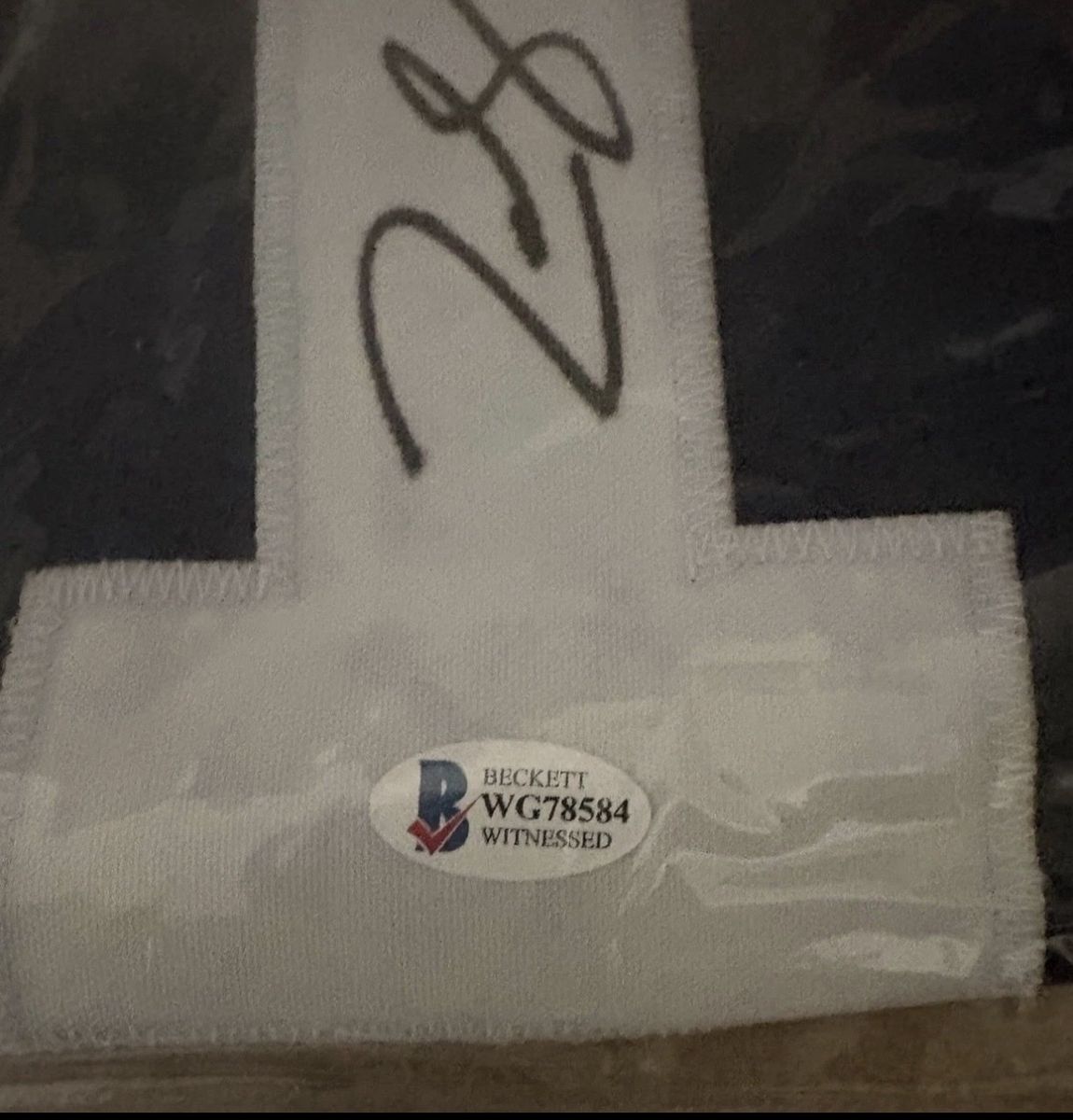 BYU COUGARS Zach Wilson Signed BYU #1 Rookie Jersey W/ COA Beckett Witnessed Autograph NCCA Brigham Young University Football