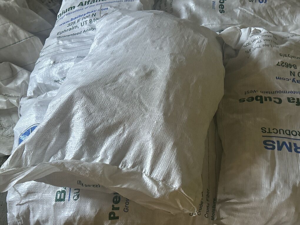 50 Pound Bags Of Alfalfa Hay Cubes