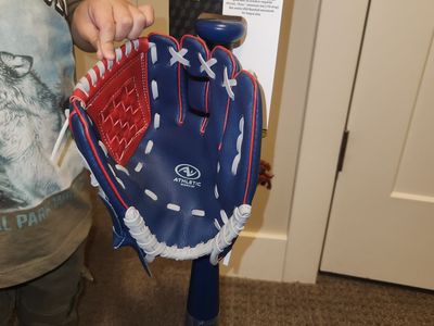 Kids bat and glove