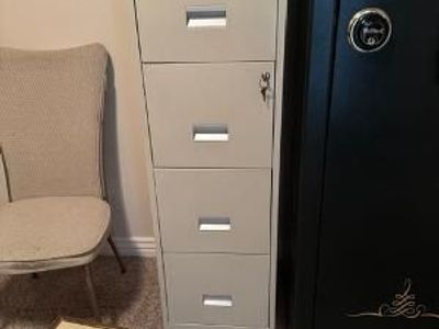 4-Drawer Locking Metal File Cabinet – $60 OBO
