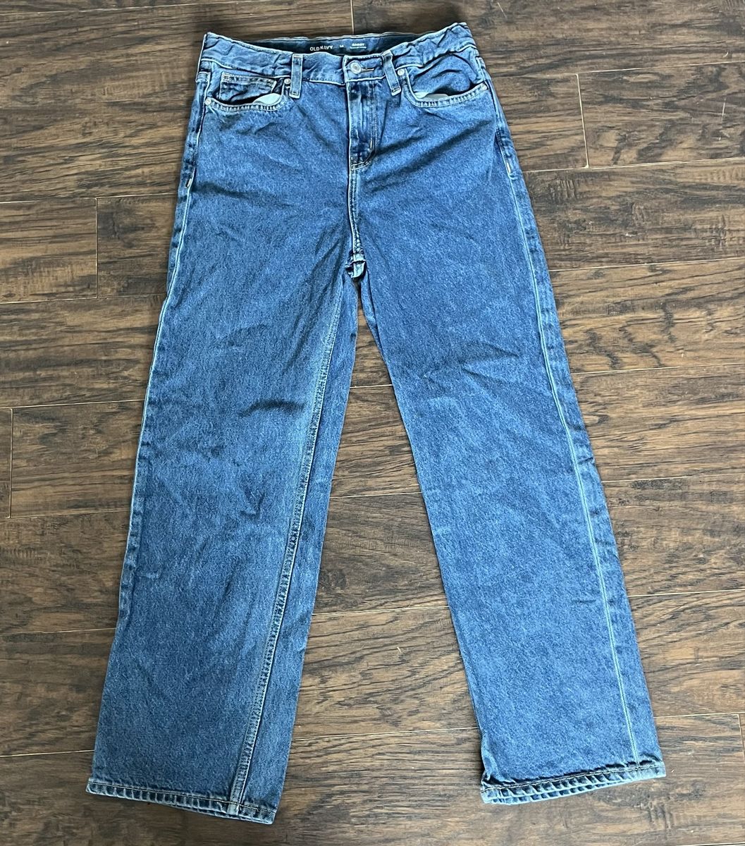 Blue baggy jeans
