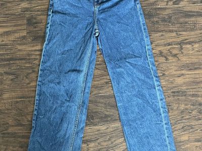 Blue baggy jeans