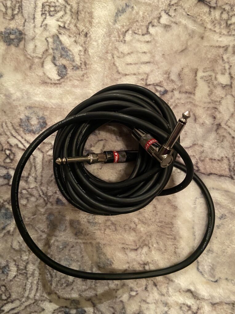Electric Guitar Cord Monster Cable 21ft
