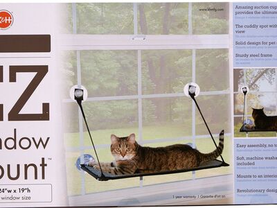 K&H EZ Mount Window Kitty Sill Fits Windows 24" W x 19" H and Larger 1249171 #101938