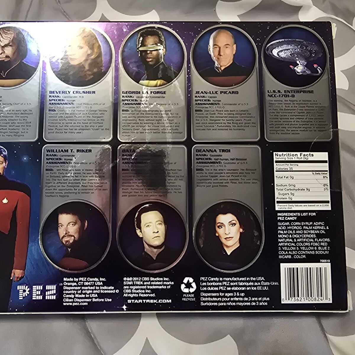 Star Trek TNG Full Pez Set (Starship Pezterprize!)