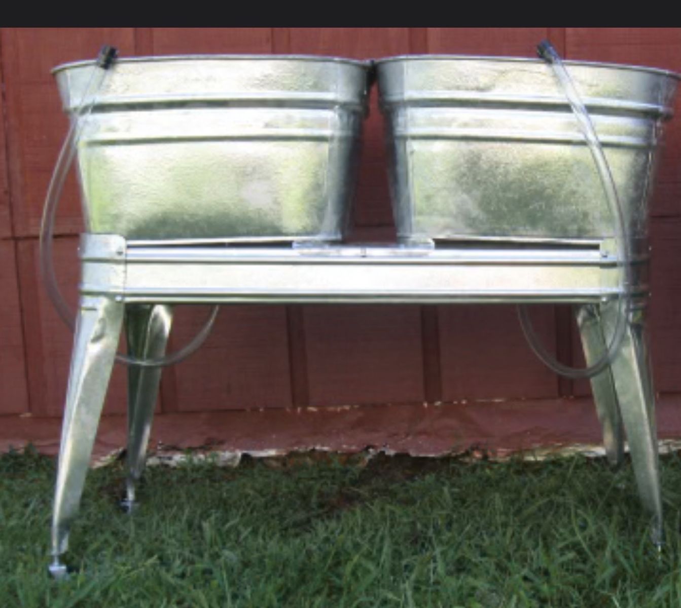 Portable Double Wash Basin with Stand – Never Used - prefect for camps, hunts, preppers
