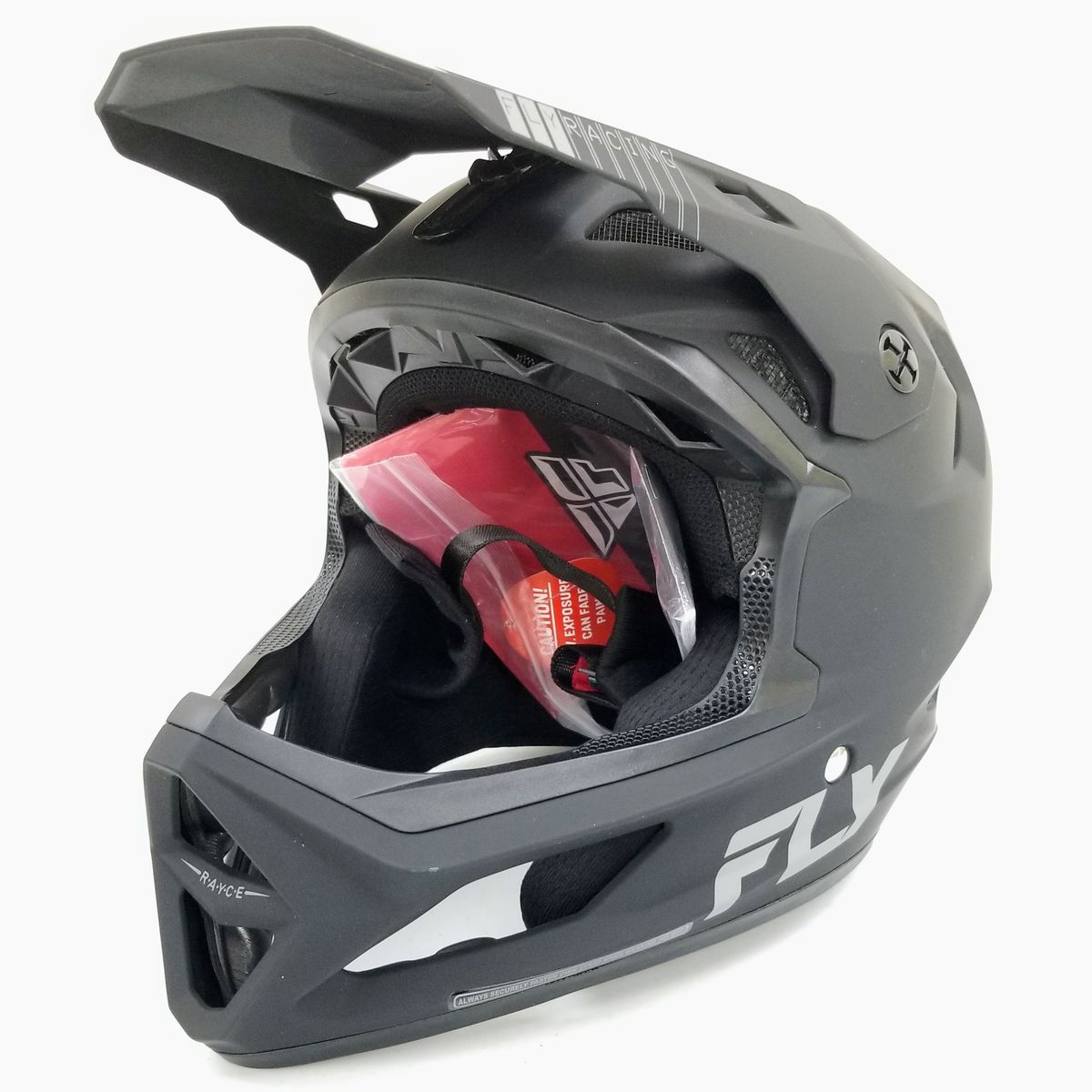 Fly Racing Rayce MTB/BMX Bicycle Helmet (Black, Medium) (73-3613M-L-R2-S2)