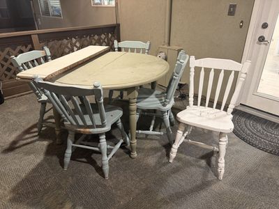 Solid wood dining table set