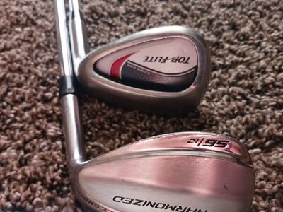 Wilson 56° and top flite 60° wedge set
