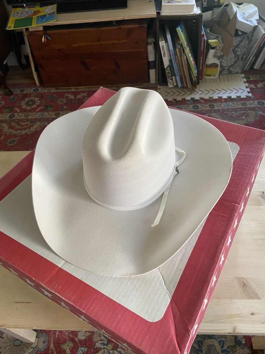 American Hat  Cowboy Hat White 7 1/4