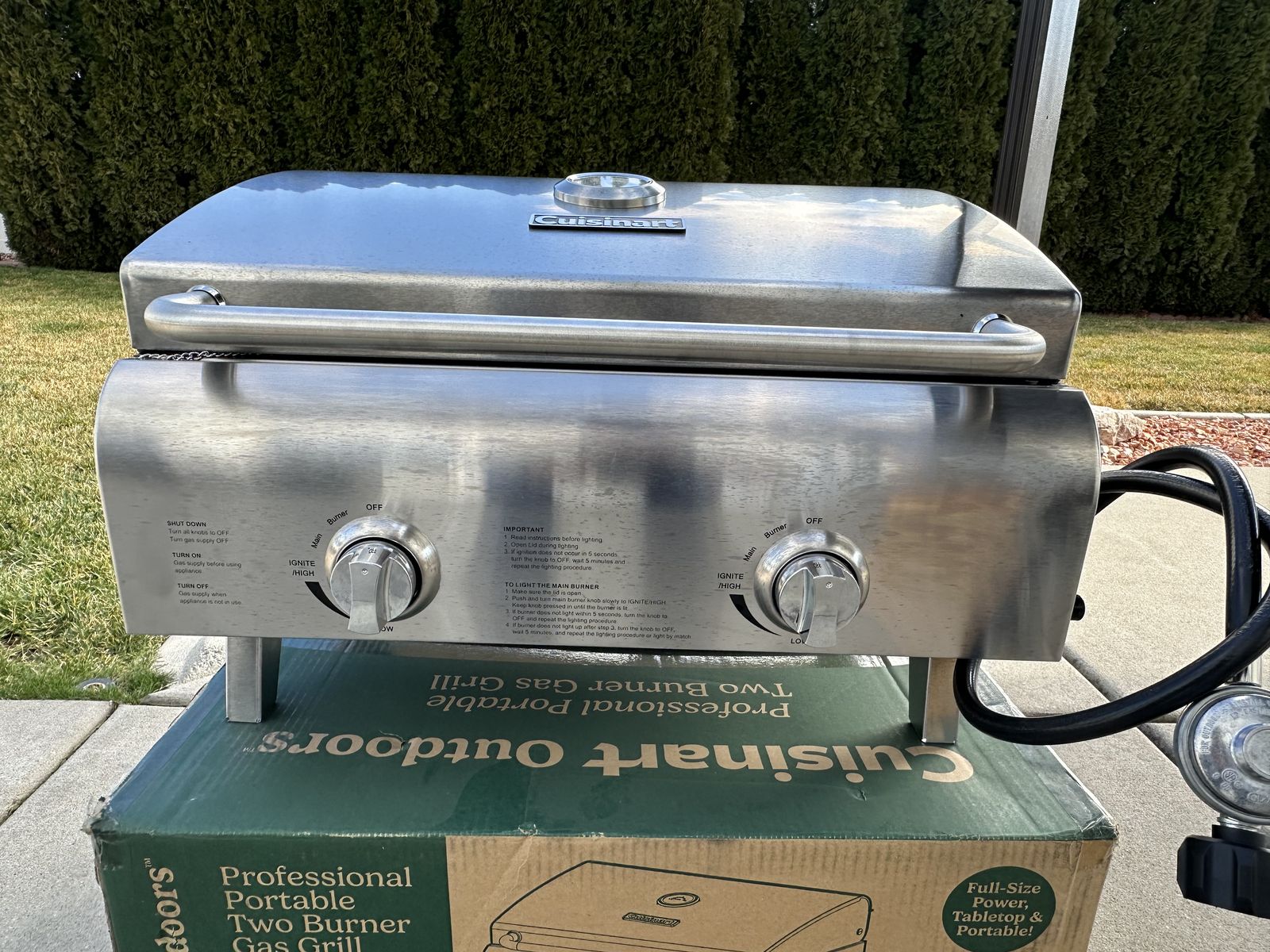 Cuisinart Tabletop Portable Propane Grill