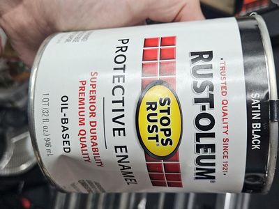 Rust-Oleum Stops Rust Protective Enamel Oil-Based Paint 1 Qt Satin Black