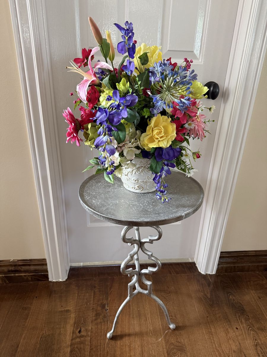 Table is $40 and fake flowers pot $40