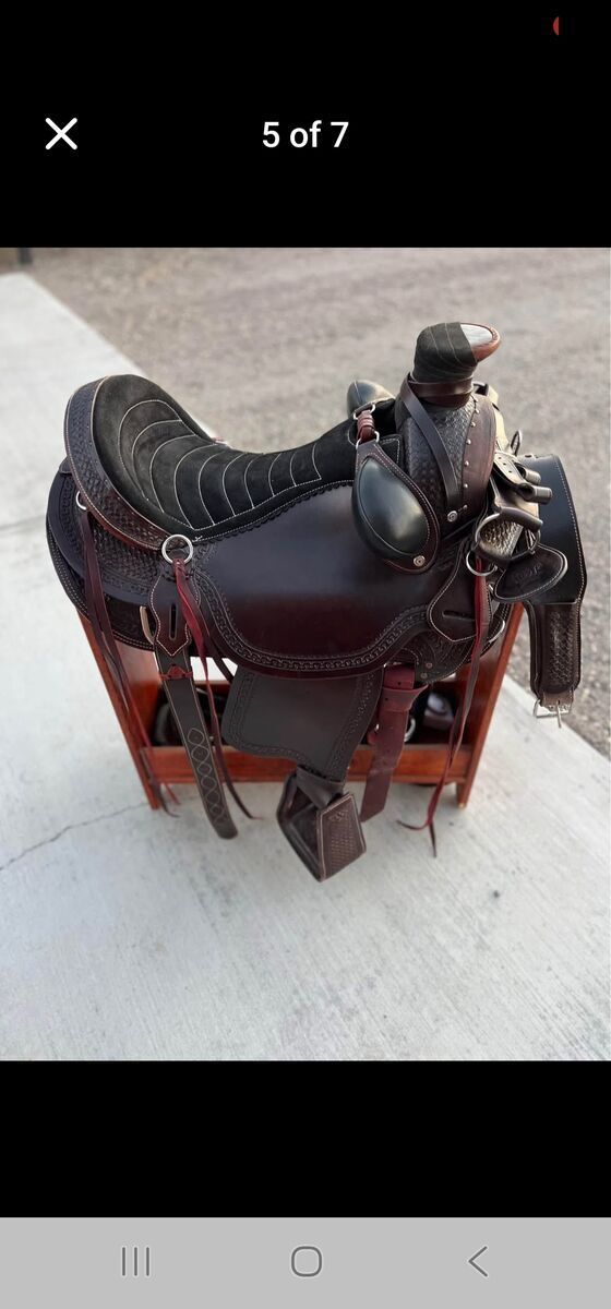 JC Martin Ranch Rope saddle