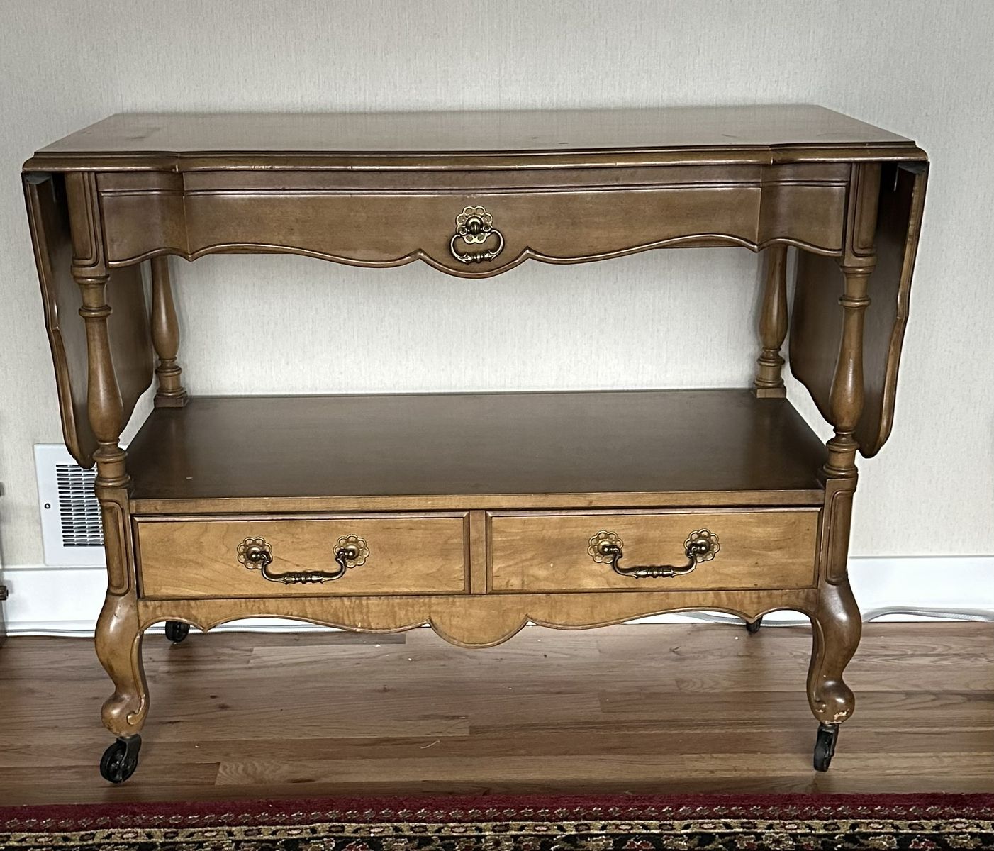 Vintage Drop-Leaf Sofa Table / Server (Pembroke table)