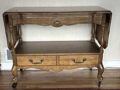 Vintage Drop-Leaf Sofa Table / Server (Pembroke table)