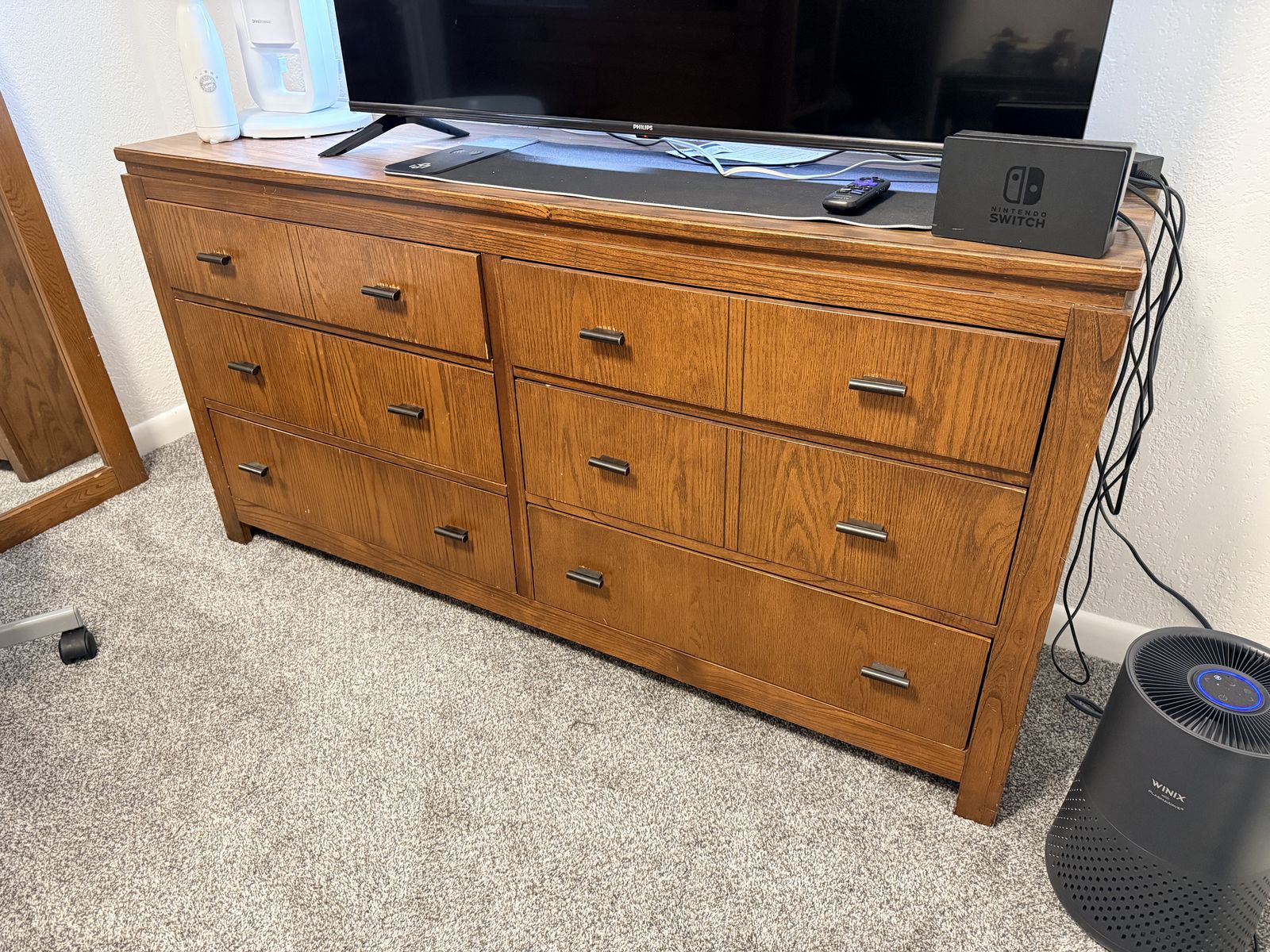 6 Drawer Dresser with Mirror
