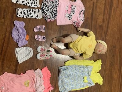 Lifelike Reborn Baby Doll with Extensive Wardrobe & Accessories, Realistic Details