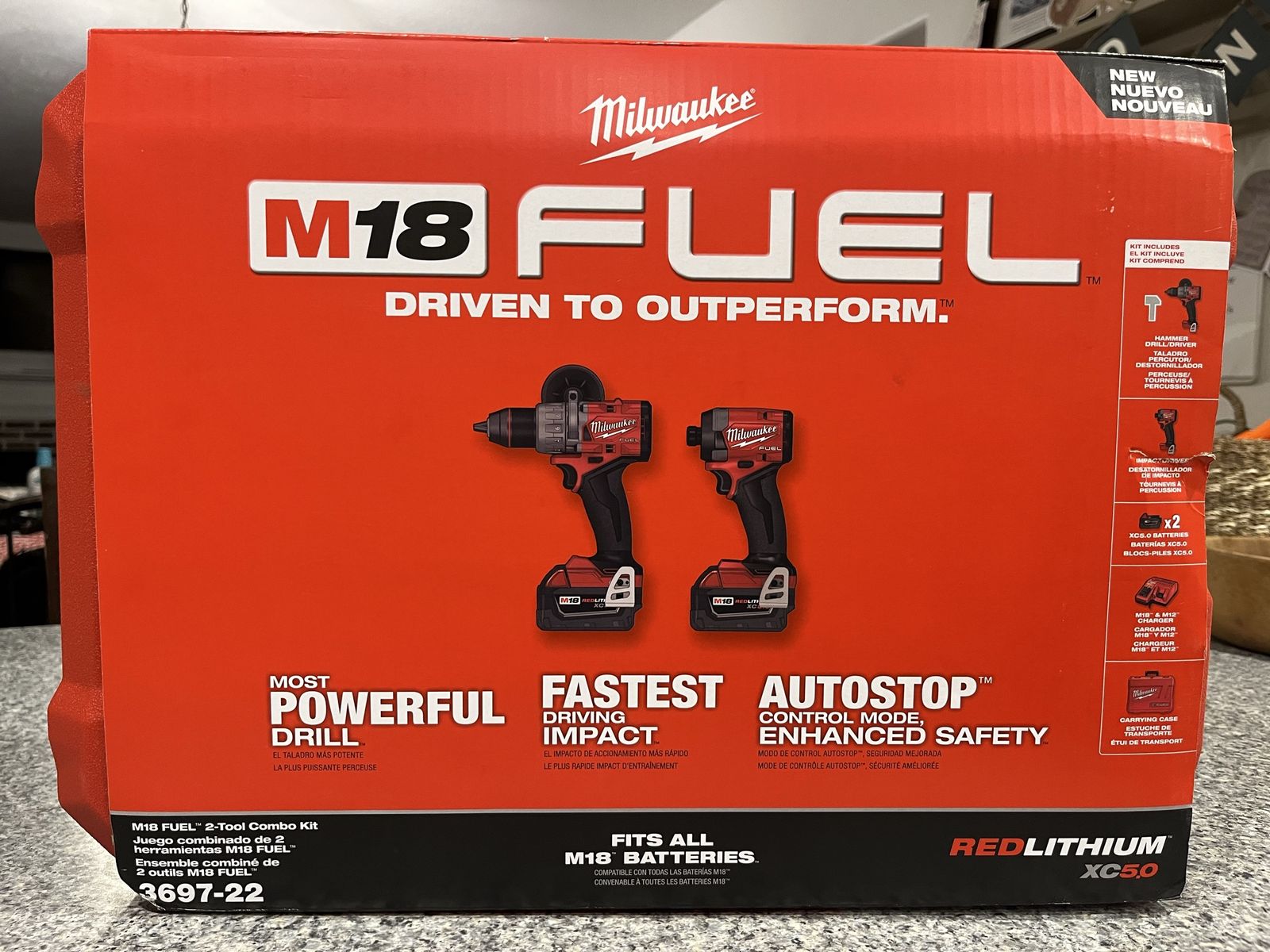 M18 Fuel Milwaukee Drill/ Driver Set (Brand New Never Opened)