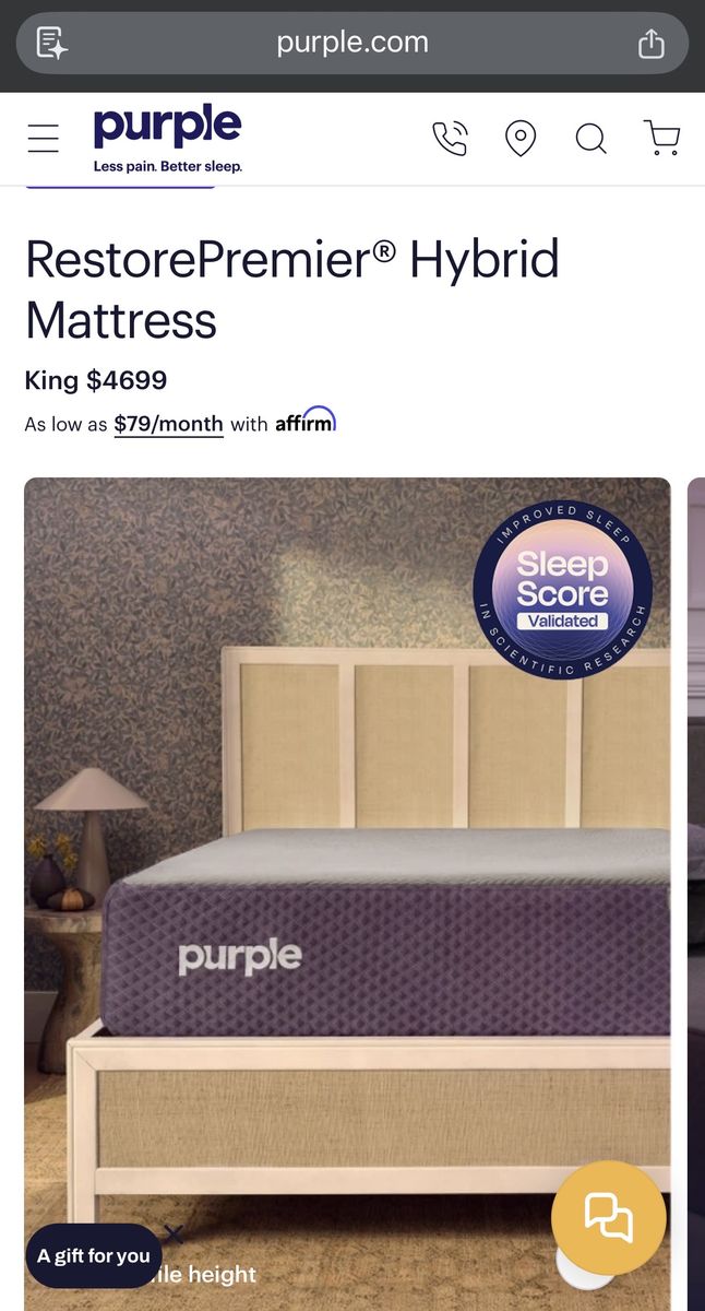 Purple RestorePremier® Hybrid King Mattress