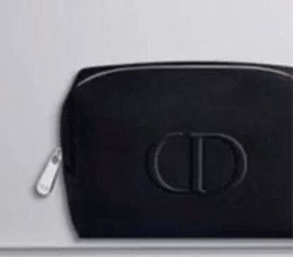 New CHRISTIAN DIOR black make up bag