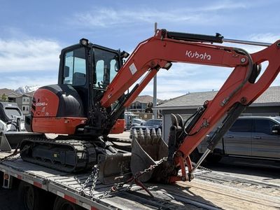 Kubota KX040's for Rent. 40 Class Units with Thumbs and Angle Blades.