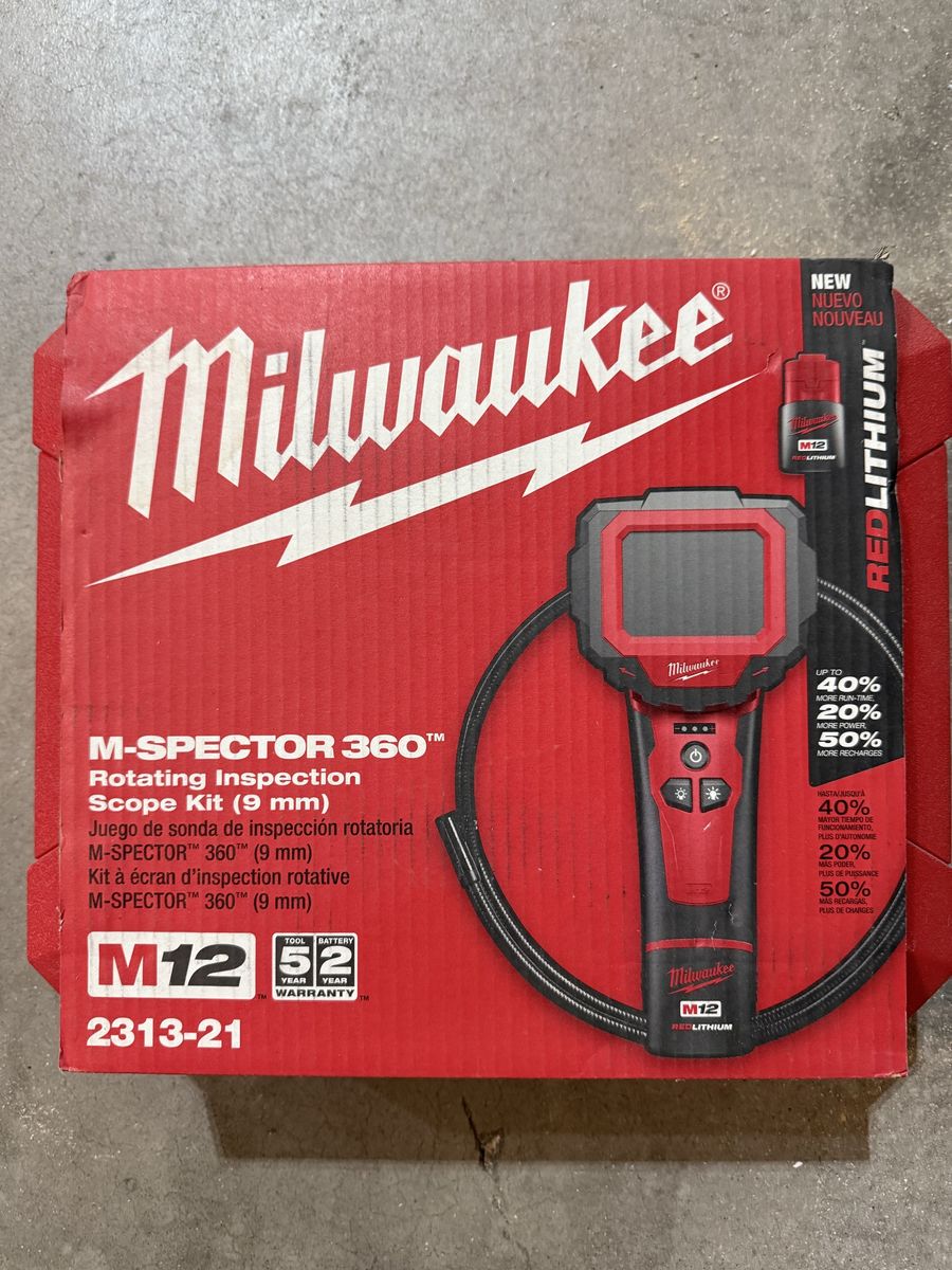 M12 12V Lithium-Ion Cordless M-SPECTOR 360-Degree inspection camera kit