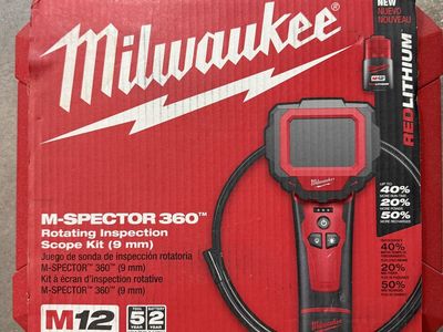 M12 12V Lithium-Ion Cordless M-SPECTOR 360-Degree inspection camera kit