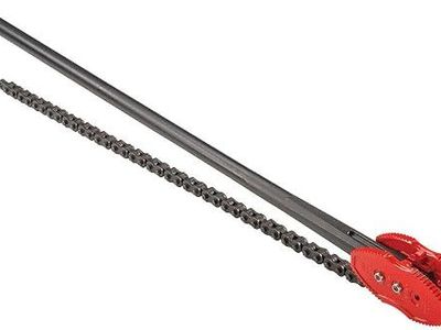 RIDGID 92685 3237 Double-End Chain Tongs, 2-inch to 12-inch Chain Pipe Wrench