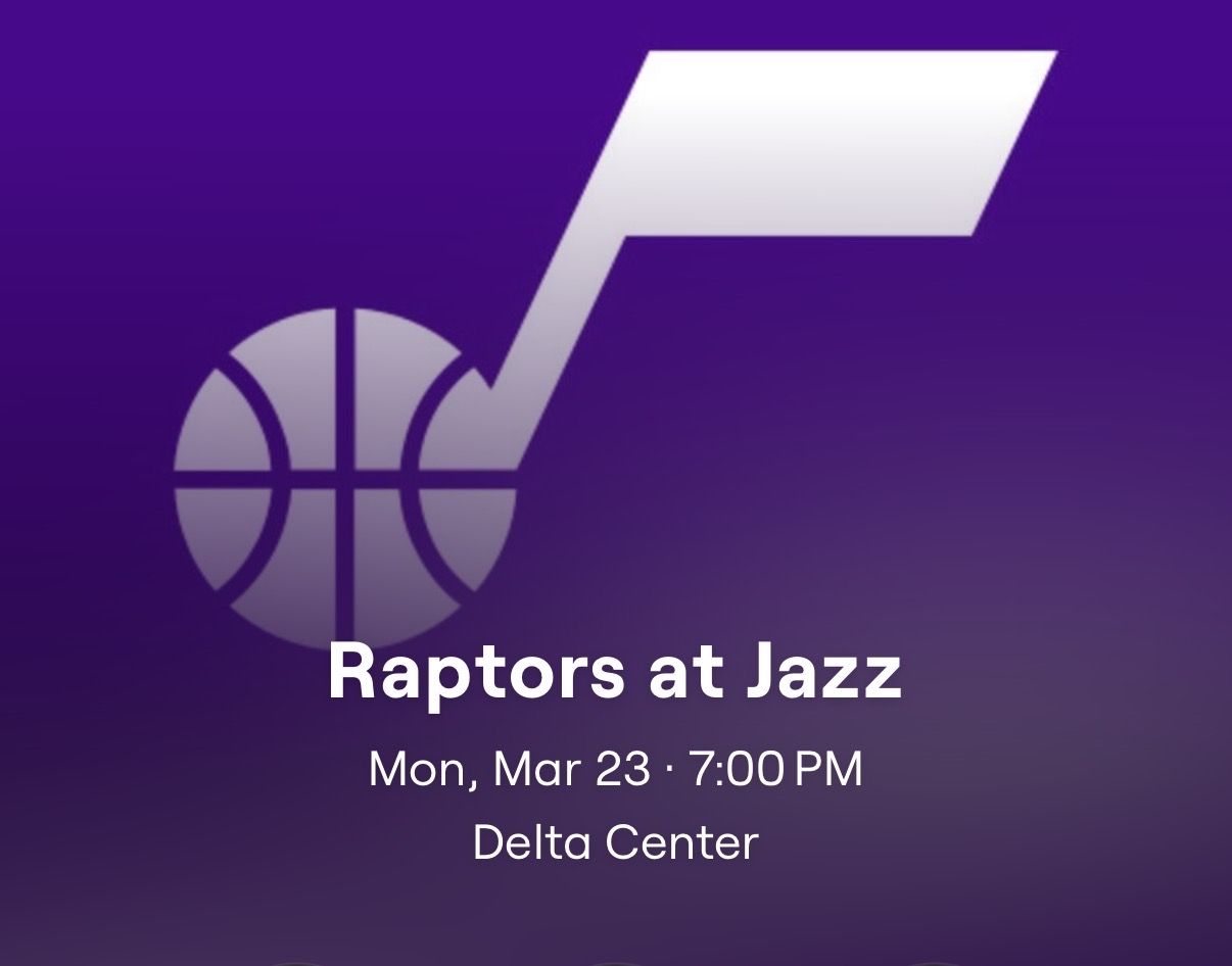 2 Lower Bowl Jazz vs Raptors