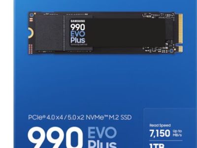 Samsung 990 EVO Plus 1TB PCIe 4.0 x4 / 5.0 x2 NVMe M.2 Internal SSD