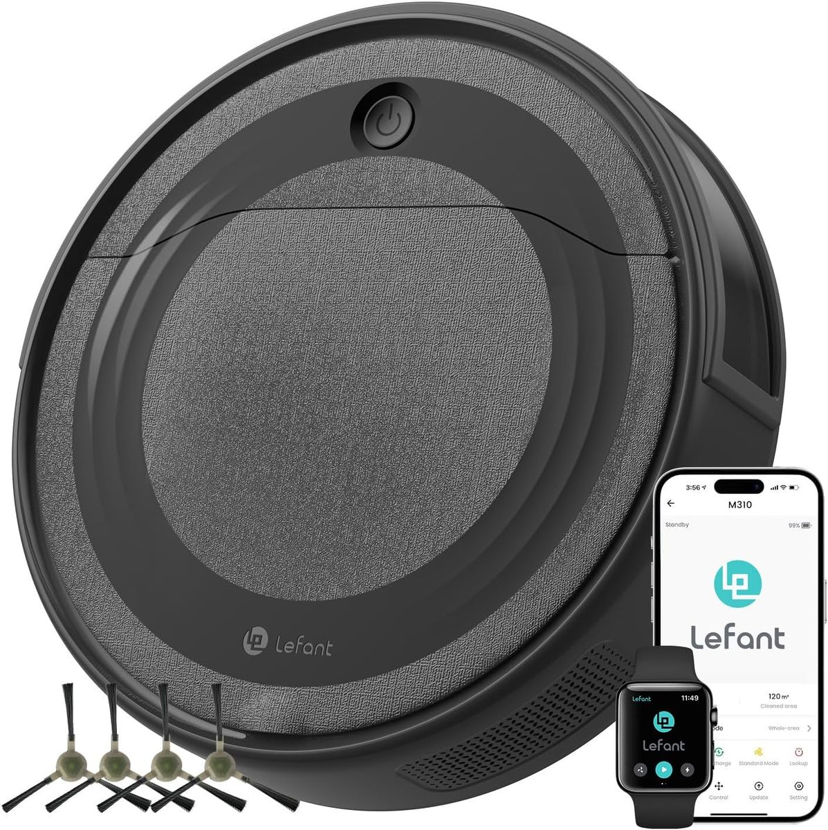 New Lefant M310 Robot Vacuum Cleaner, 4500Pa Powerful Suction, PreciSense Obstacle Avoidance, Mini, Quite, w/warranty