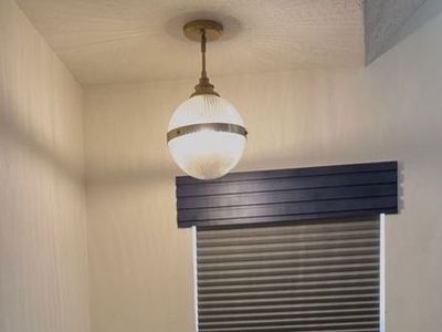 Brass globe pendant