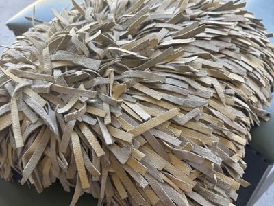 Leather Cushions White