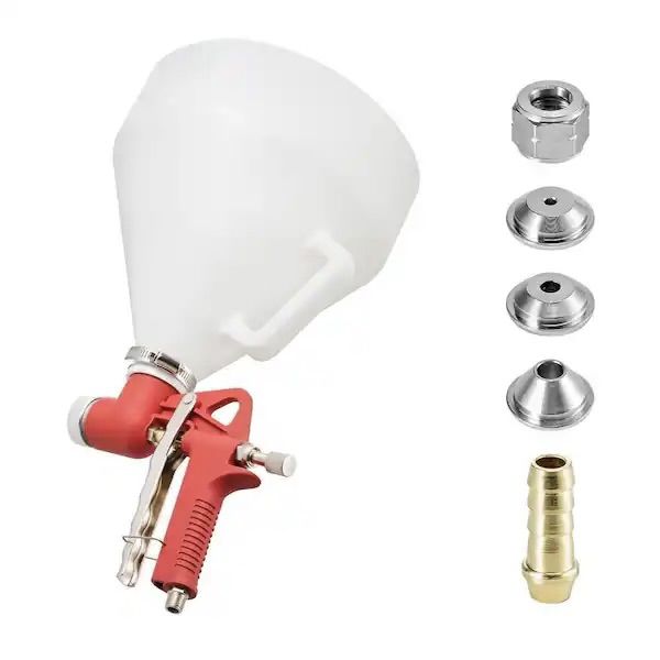 SKYSHALO Air Texture Spray Gun 1.45 gal. Air Hopper Spray Gun Professional Drywall Texture Painting Sprayer with 3 Nozzles