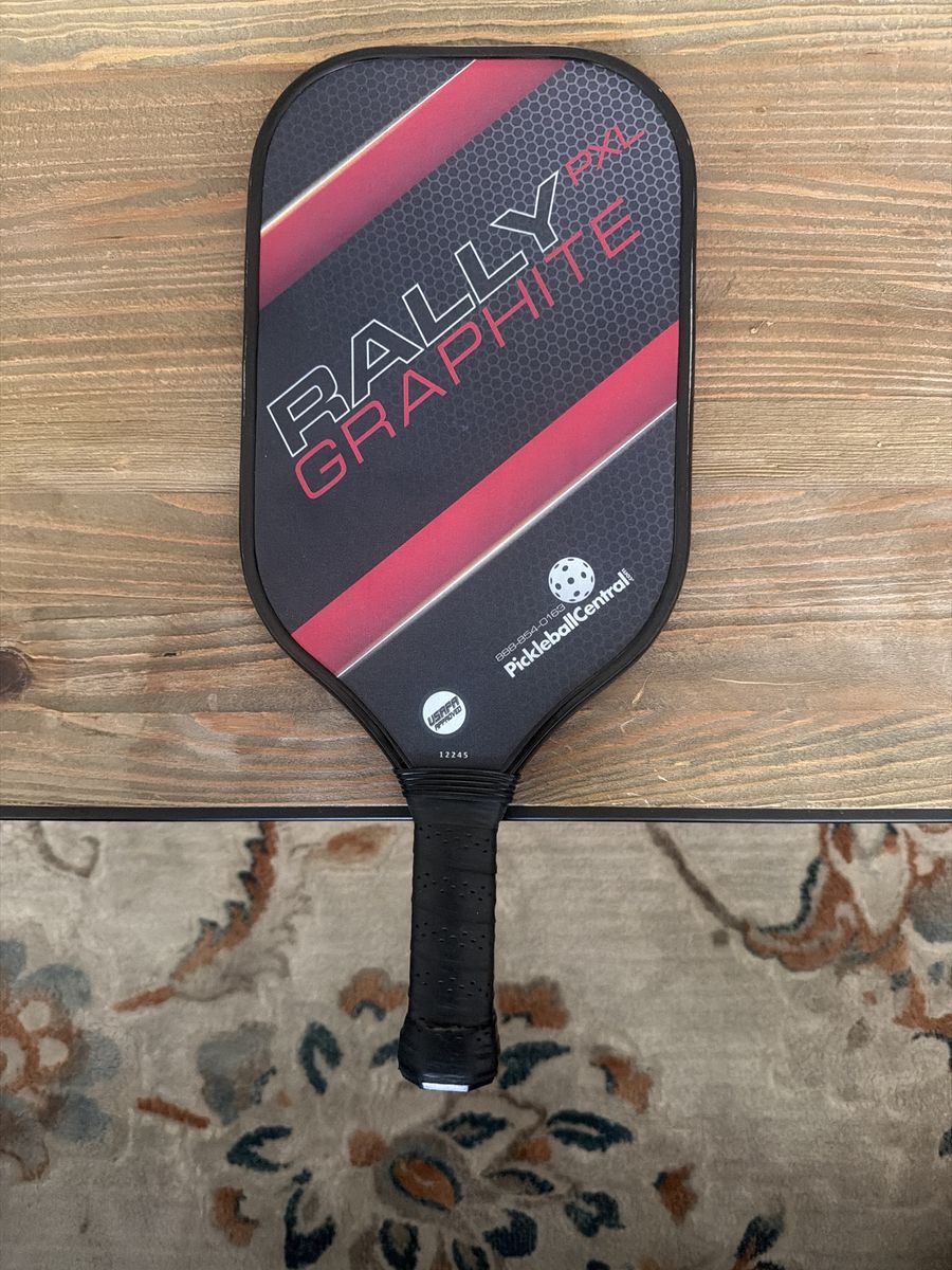 Rally Graphite PXL Pickleball Paddle Set with 12 Outdoor Balls never used