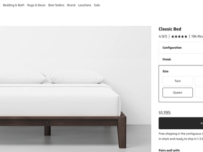 Thuma "The Bed" - Queen Frame - Excellent Condition