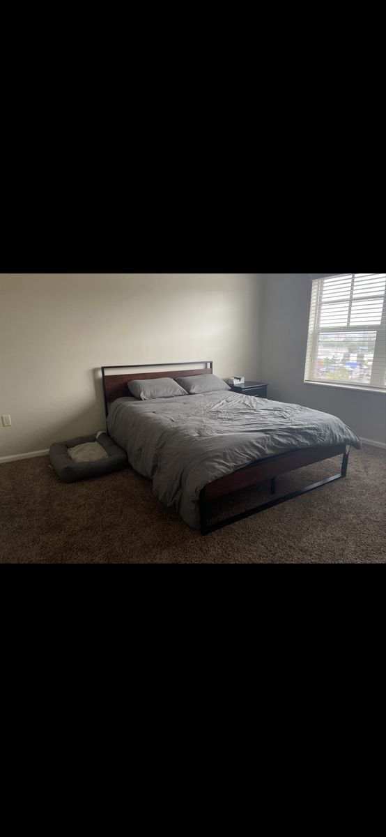 Bed frame and mattress