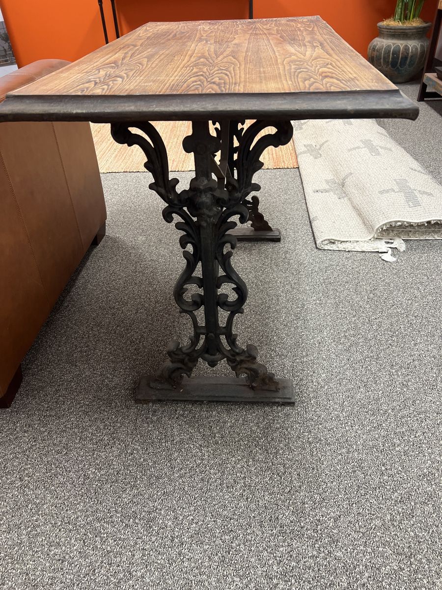 Antique cast iron table