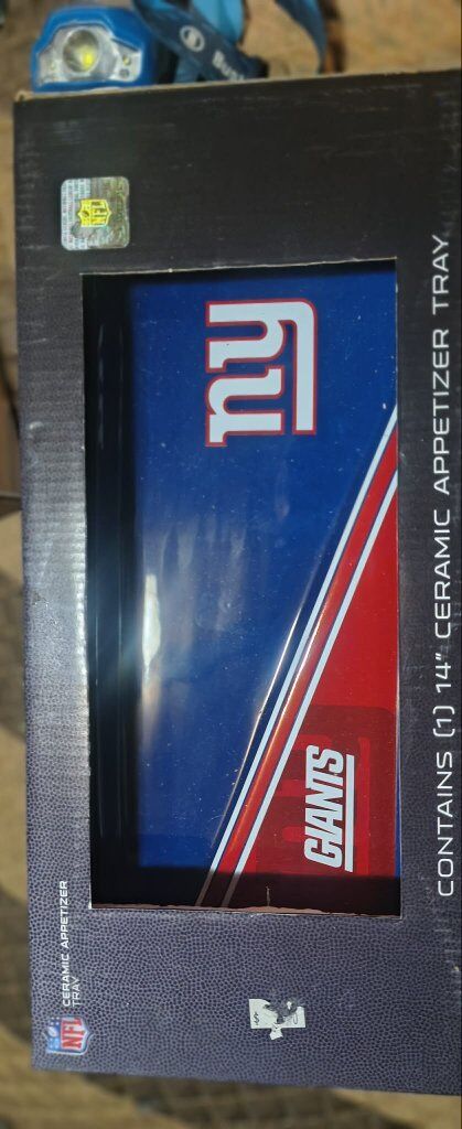 New York Giants appetizer tray