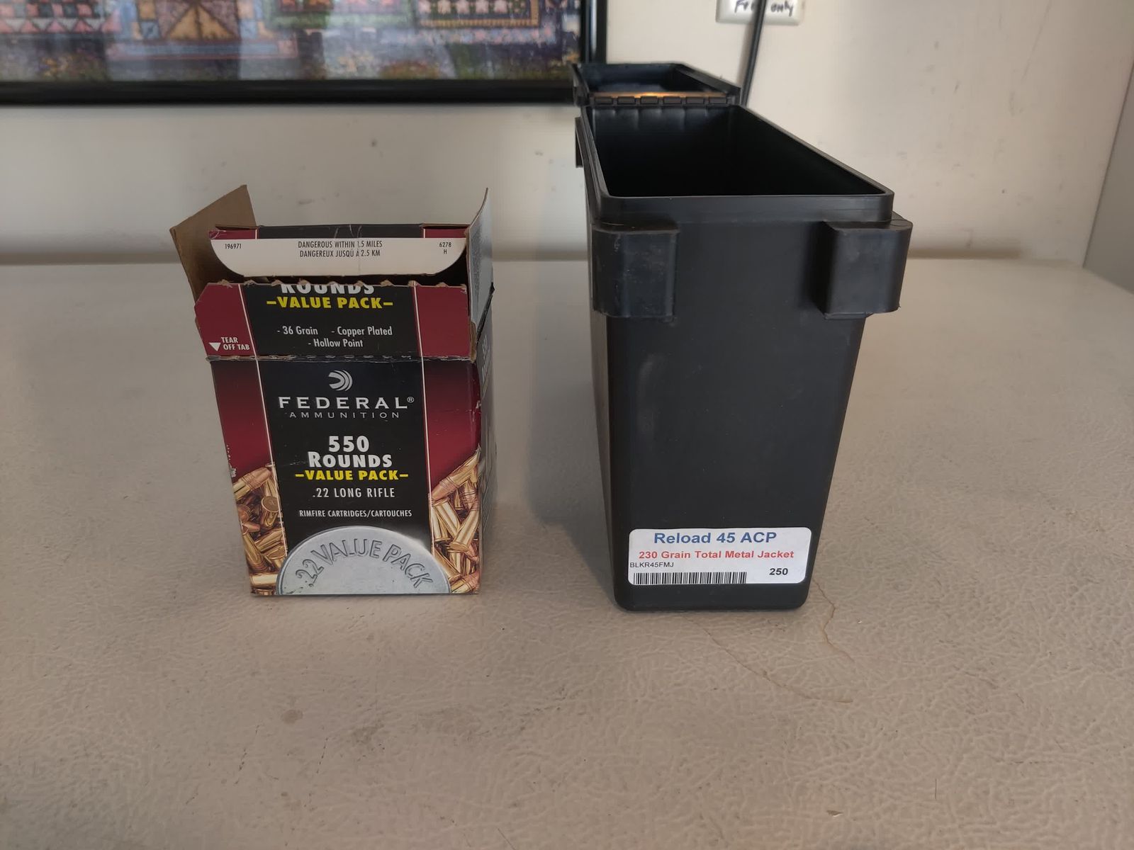 FREE Handfull of .45 ACP and .22 Long Rifle Ammo