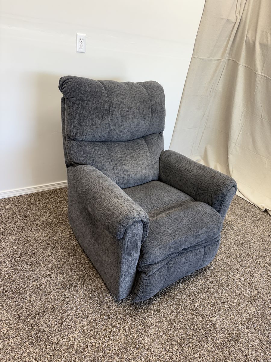 DELIVERY - Grey Fabric CHAIR - Excellent Condition