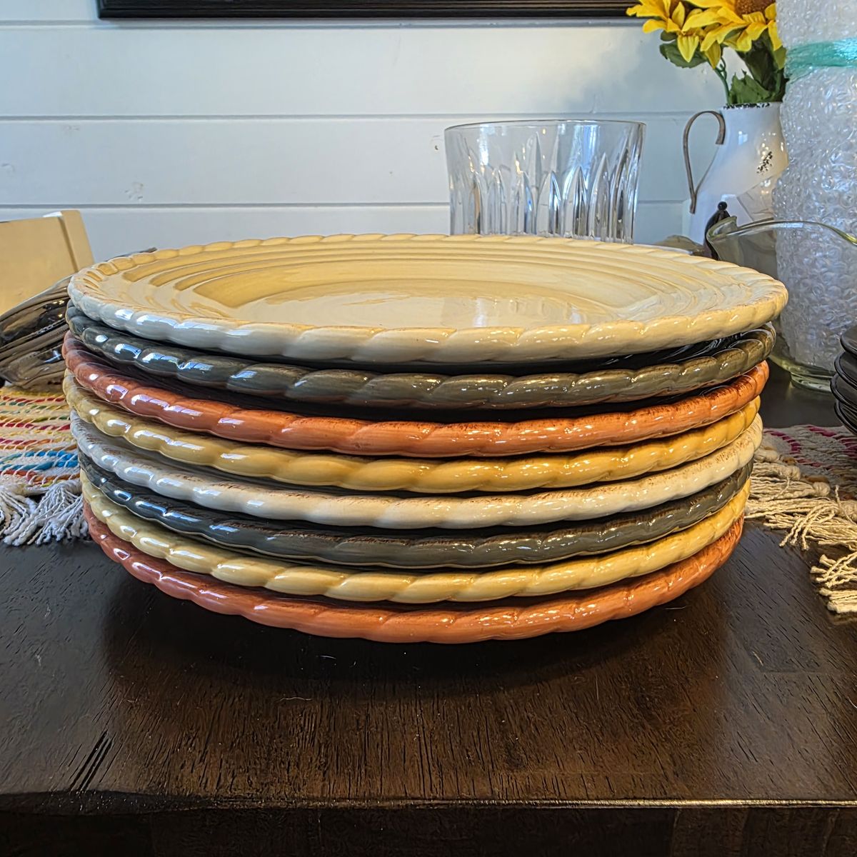 Artimino Tuscan Countryside Stoneware-Set of 8