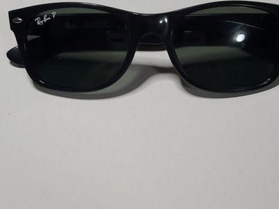 Ray-Ban P Sunglasses - Black Wayfarer Style - Made in Italy