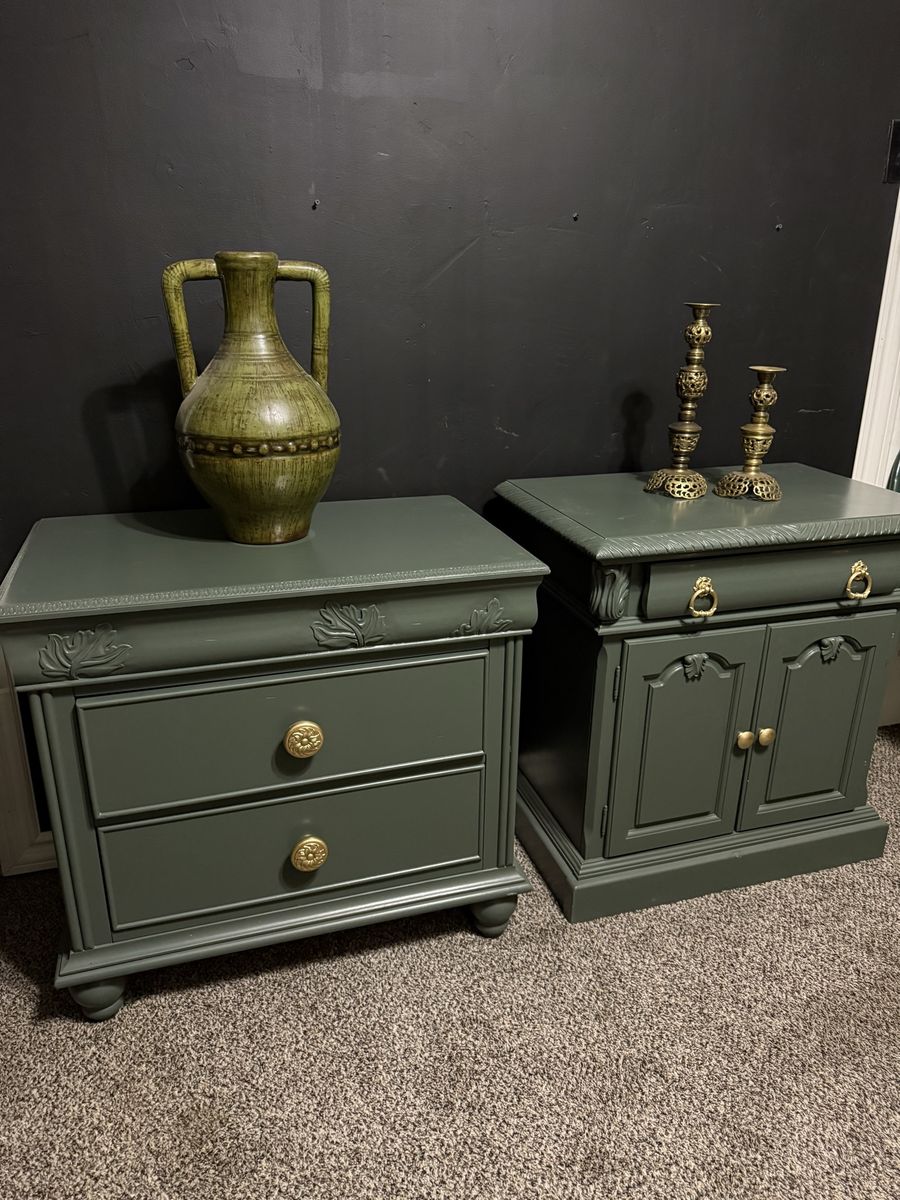 Dark Green Nightstands