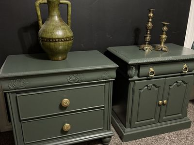 Dark Green Nightstands